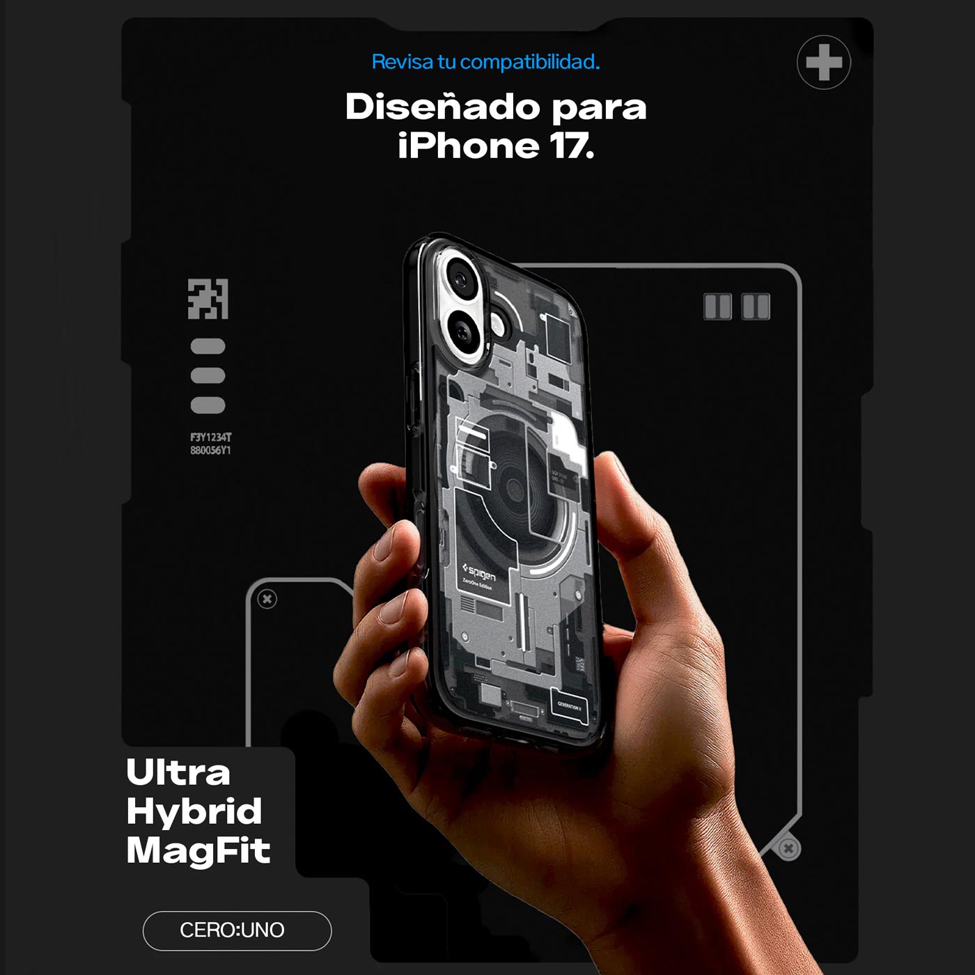 Case Spigen Ultra Hybrid Mag Fit Zero One iPhone 17 (MagSafe)