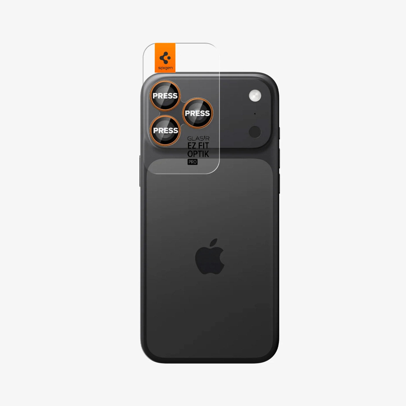 Protector De Lente De Vidrio Templado Para IPhone 17 Pro Max – AR+AF, 9H, Invisible Y Fácil De Instalar (Naranja)