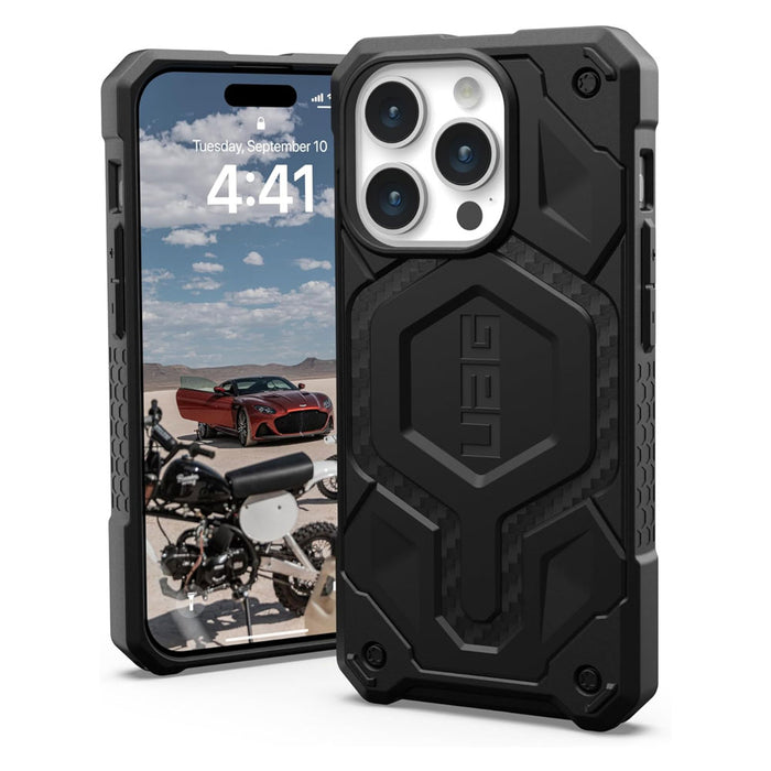 Case UAG Monarch Pro iPhone 15 Pro (MagSafe) - Carbon Fiber