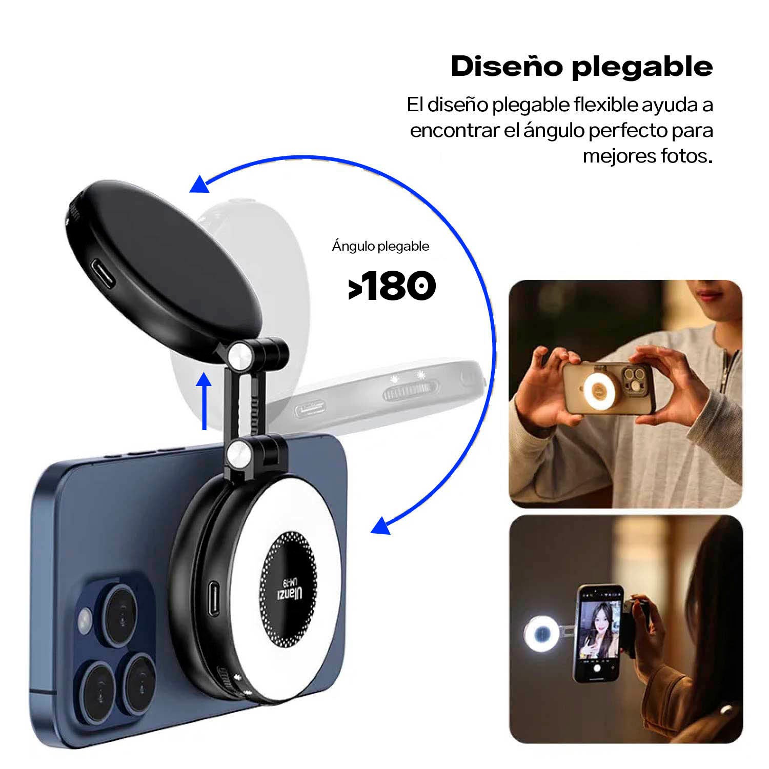 Luz Ulanzi Aro LED MagSafe para Celular