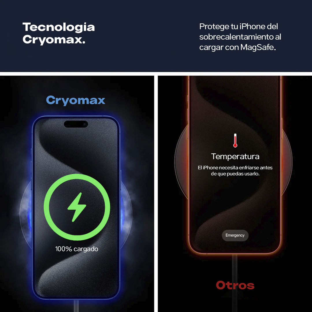 Montura Cargador para auto Spigen OneTap Pro 3 CryoMax (MagSafe) ITS35WC