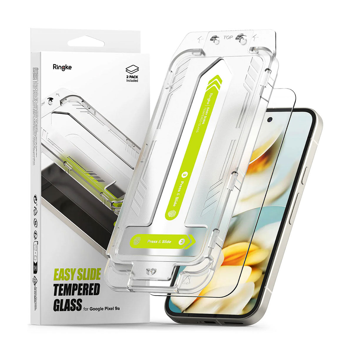 Protector de Pantalla Vidrio Ringke Easy Slide Pixel 9a (2 UND)