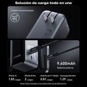 Power Bank Anker Prime 9600 Mah 65W Tipo C + Cable