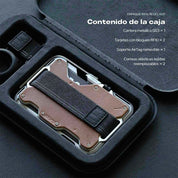 Smart Wallet Aulumu Stand Metal Leather (MagSafe) RFID