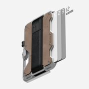 Smart Wallet Aulumu Stand Metal Leather (MagSafe) RFID