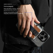 Smart Wallet Aulumu Stand Metal Leather (MagSafe) RFID