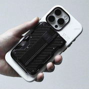 Smart Wallet Aulumu Stand Metal Carbon Fiber (MagSafe) RFID
