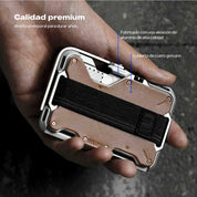 Smart Wallet Aulumu Stand Metal Leather (MagSafe) RFID