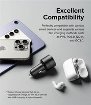 Cargador Ringke 3Ports Car Fast Charger Para Auto 84W - Ringke - Cables y Cargadores6 - 1 - 9 / CR3PCFCPADastore