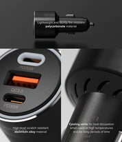 Cargador Ringke 3Ports Car Fast Charger Para Auto 84W - Ringke - Cables y Cargadores6 - 1 - 9 / CR3PCFCPADastore