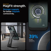 Case Spigen Tough Armor Mag iPhone 15 Pro Max (MagSafe) - Abyss Green - Spigen - Funda4 - 6 - 2 / CSTAMIP15PMMS - AGDastore