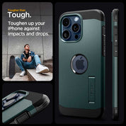 Case Spigen Tough Armor Mag iPhone 15 Pro Max (MagSafe) - Abyss Green - Spigen - Funda4 - 6 - 2 / CSTAMIP15PMMS - AGDastore