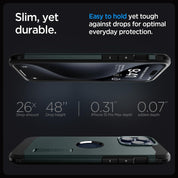 Case Spigen Tough Armor Mag iPhone 15 Pro Max (MagSafe) - Abyss Green - Spigen - Funda4 - 6 - 2 / CSTAMIP15PMMS - AGDastore