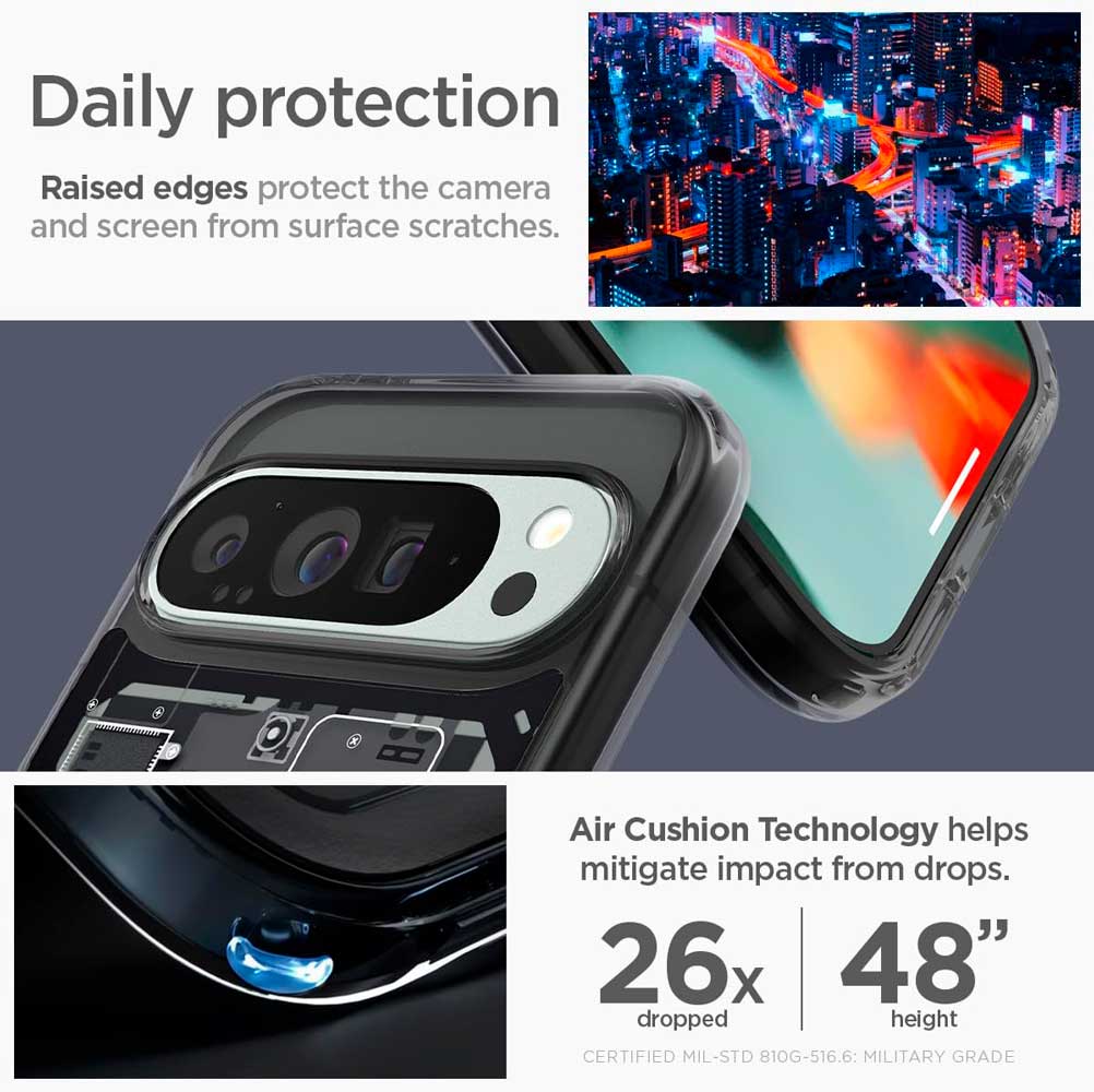 Case Spigen Ultra Hybrid Zero One Pixel 9 Pro XL - Spigen - Funda4 - 7 - 1 / CSUHZOP9PXL - BCKDastore