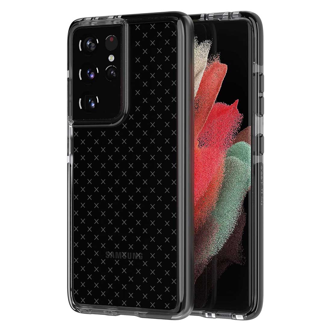 USA Case Tech21 Evo Check Galaxy S21 Ultra Black Smokey – Dastore