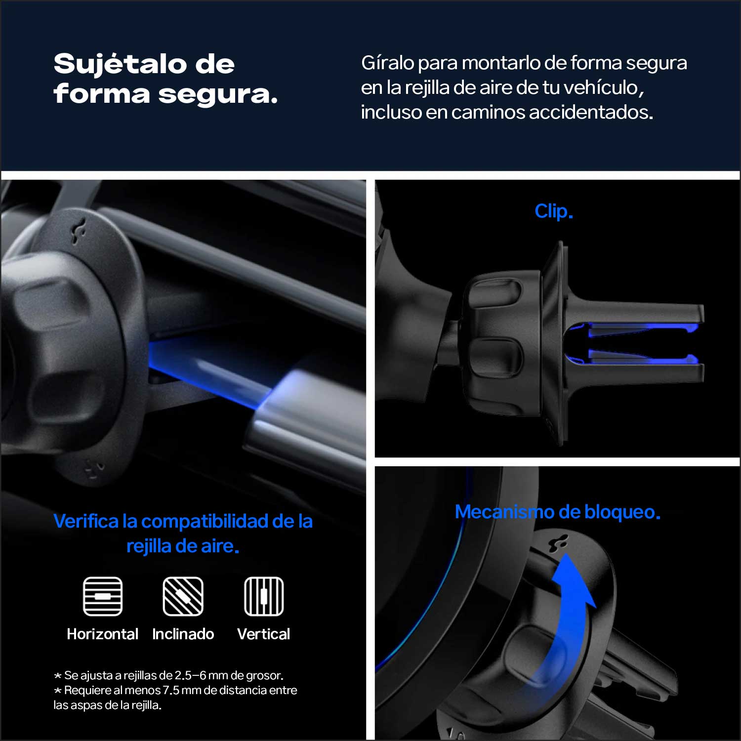 Montura Cargador para auto Spigen OneTap Pro 3 MagSafe - Spigen - Cables y Cargadores5 - 4 - 10 / MCSOTP3MAGSDastore