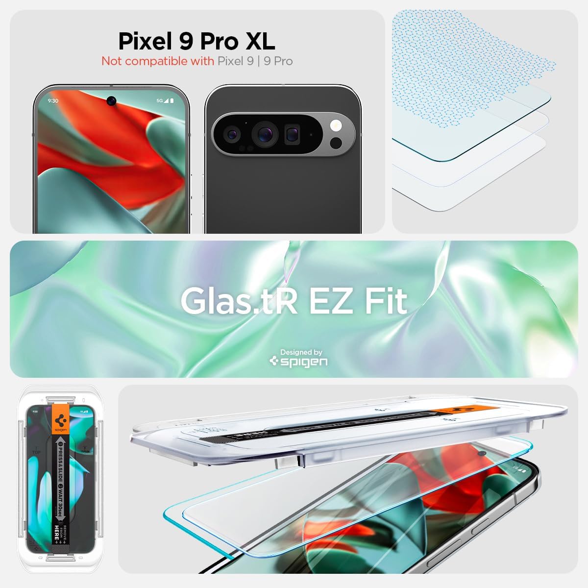 Protector de pantalla Spigen EZ FIT GLAS.tR Pixel 9 Pro XL (2 UND) - Spigen - Protector de pantalla7 - 2 - 3 / PSEZFITGLASPX9PXLDastore