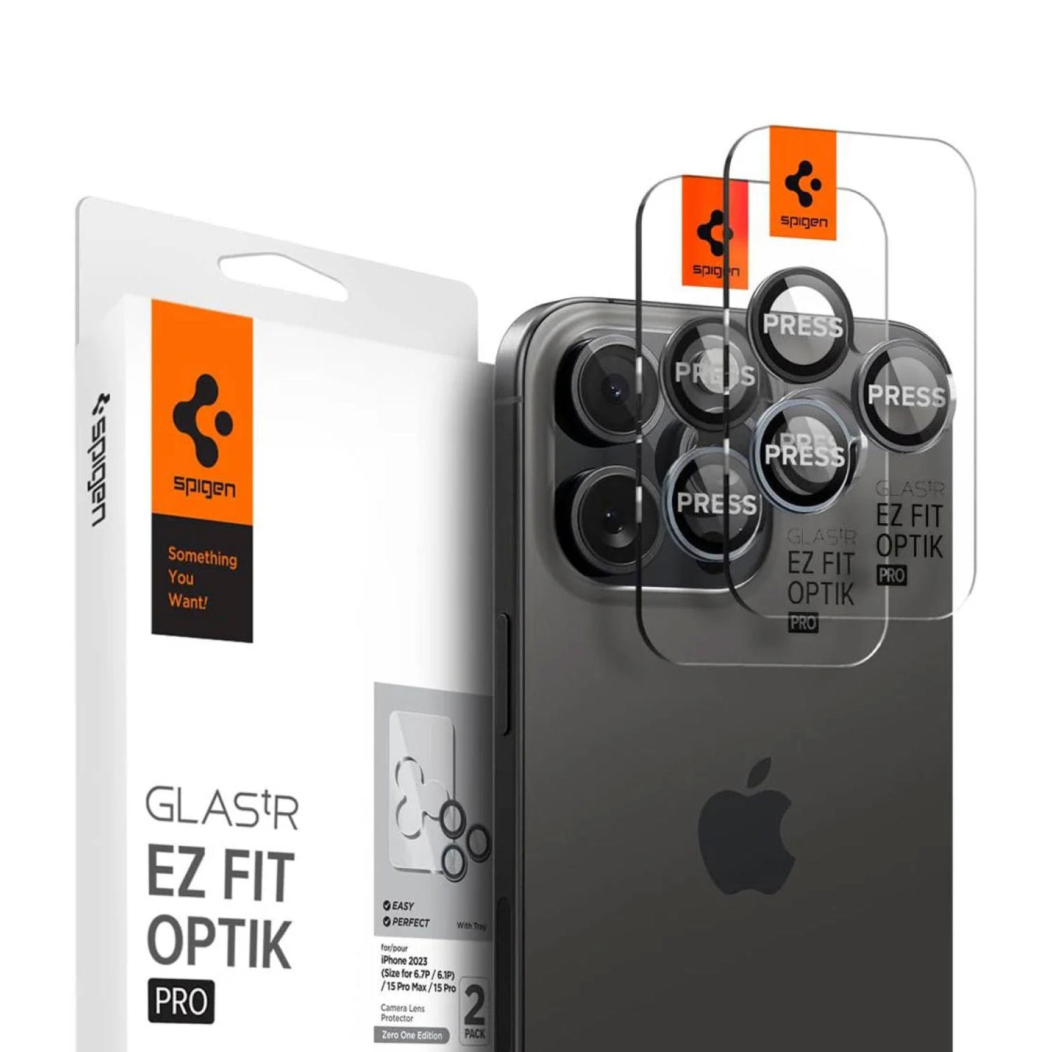 Spigen Protector de lente iPhone 16 Pro / iPhone 16 Pro Max / iPhone 15 Pro / iPhone 15 Pro Max / iPhone 14 Pro / iPhone 14 Pro Max (2 Pack) - Spigen - Protector de cámara/ PCSEZFIPH15PM - ZODastore