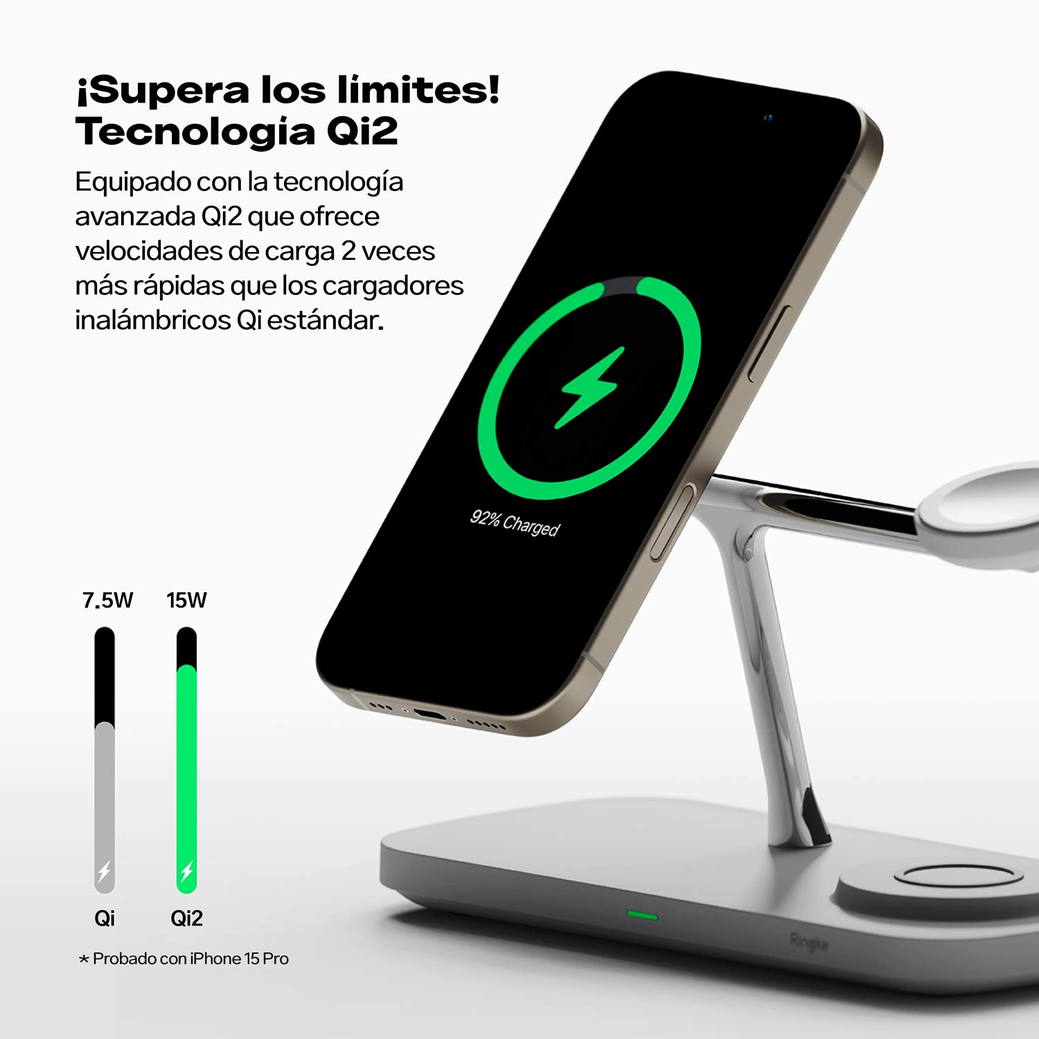 Stand Cargador Ringke Qi2 3 - in - 1 MagSafe Wireless Charging - Ringke - Cables y Cargadores10 - 2 - 3 / SCRQ23I1MSWCDastore