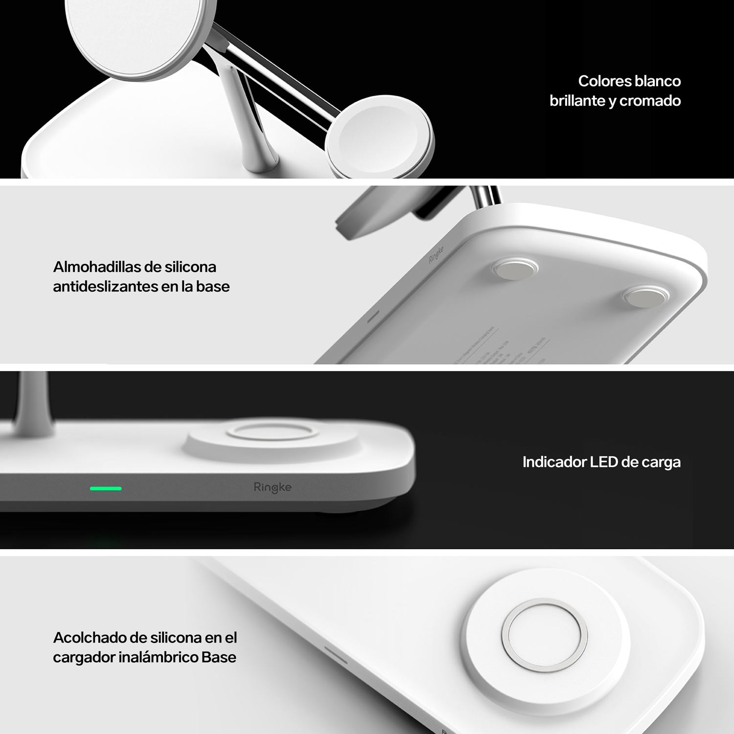 Stand Cargador Ringke Qi2 3 - in - 1 MagSafe Wireless Charging - Ringke - Cables y Cargadores10 - 2 - 3 / SCRQ23I1MSWCDastore