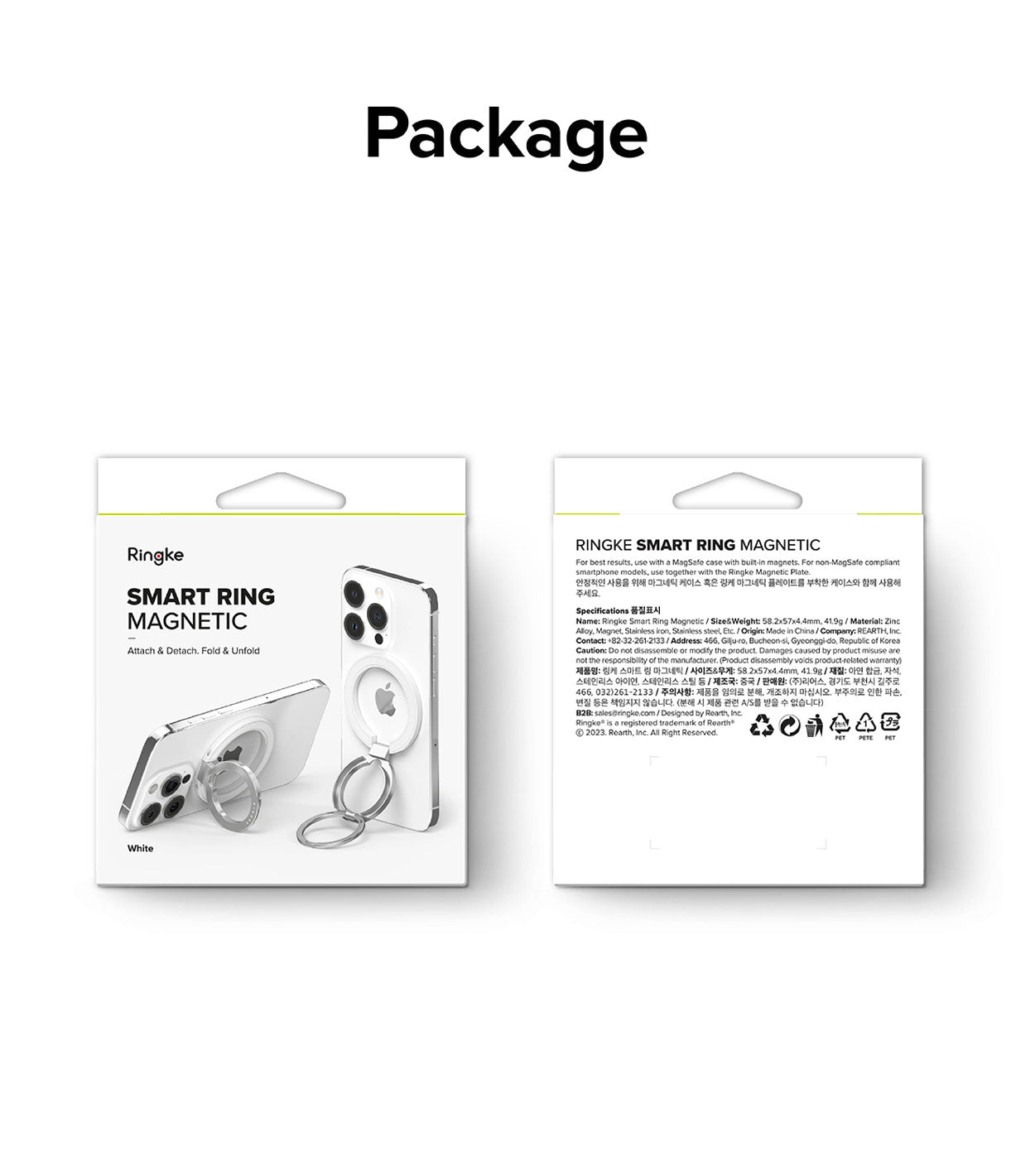 Sujetador Parante Ringke Smart Ring MagSafe - Ringke - Sujetador5 - 4 - 1 / SPRSRM - WHDastore