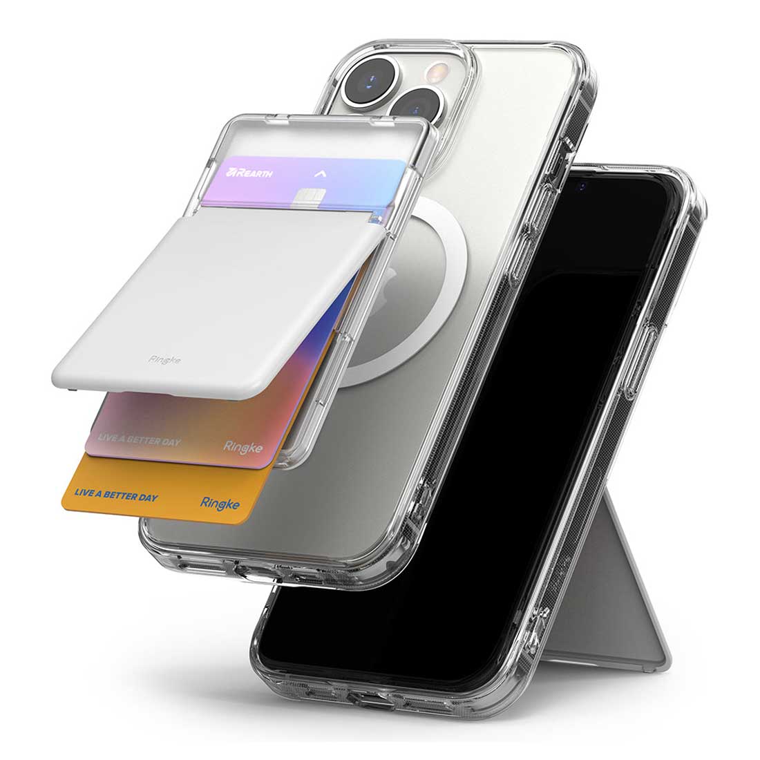Tarjetero Ringke Card Holder Stand Slot (Magsafe) - Ringke - Tarjetero6 - 6 - 8 / RTMSSCH - CLGDastore