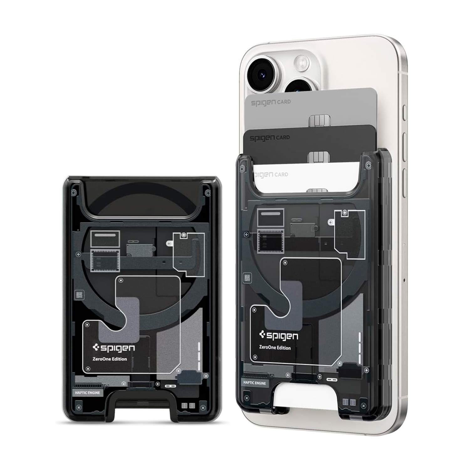 Tarjetero Spigen Ultra Hybrid Zero One Wallet MagSafe - Spigen - Tarjetero5 - 7 - 2 / TSUHZOWMSDastore