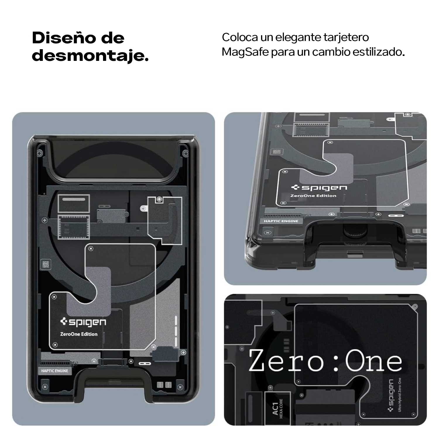 Tarjetero Spigen Ultra Hybrid Zero One Wallet MagSafe - Spigen - Tarjetero5 - 7 - 2 / TSUHZOWMSDastore