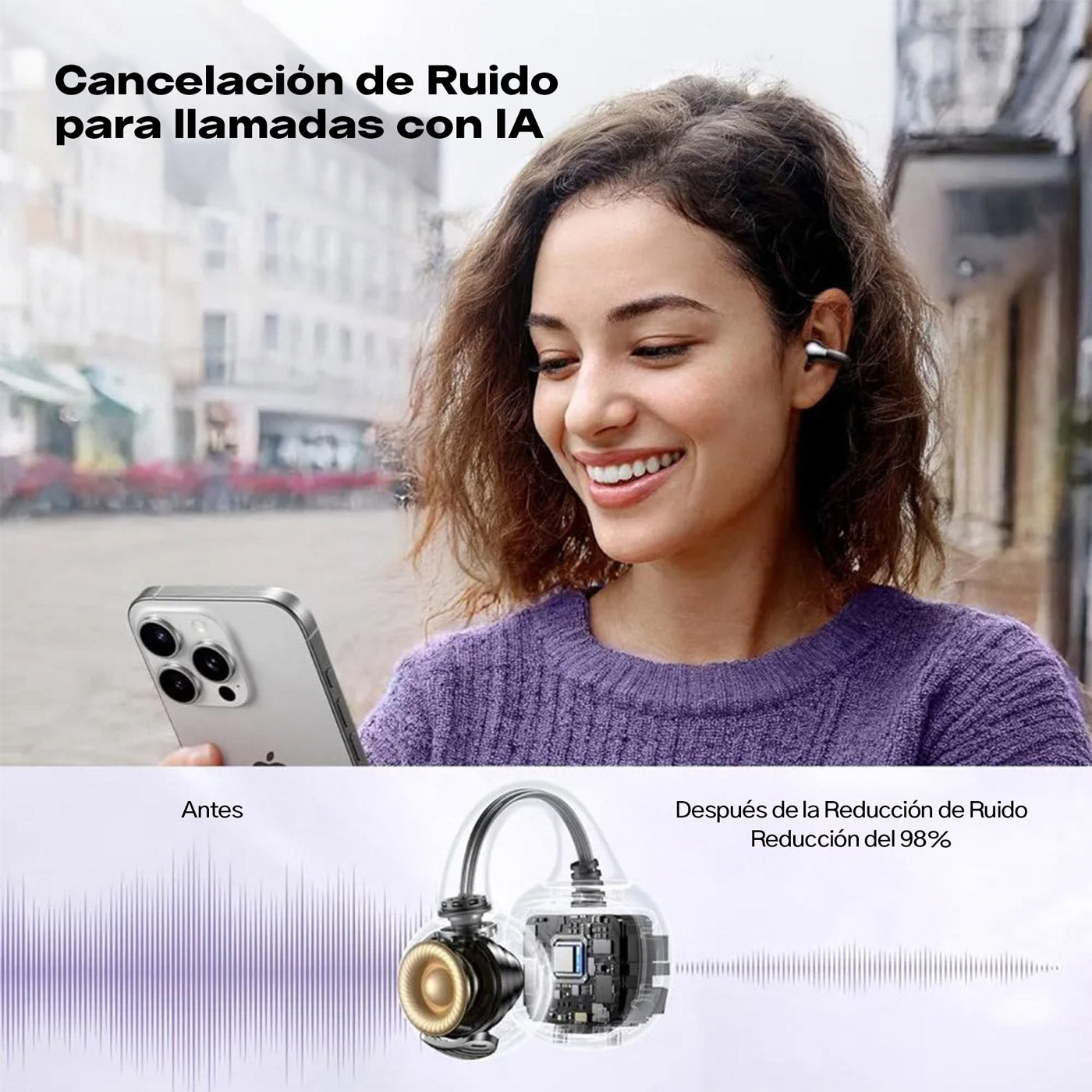 Audífonos UGREEN HiTune S3 con Bluetooth 5.4 e IPX5 45785