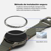 Case Ringke Bezel Styling + Protector de Pantalla Vidrio Galaxy Watch 7 (44mm)