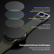 Case Ringke Bezel Styling + Protector de Pantalla Vidrio Galaxy Watch 7 (44mm)