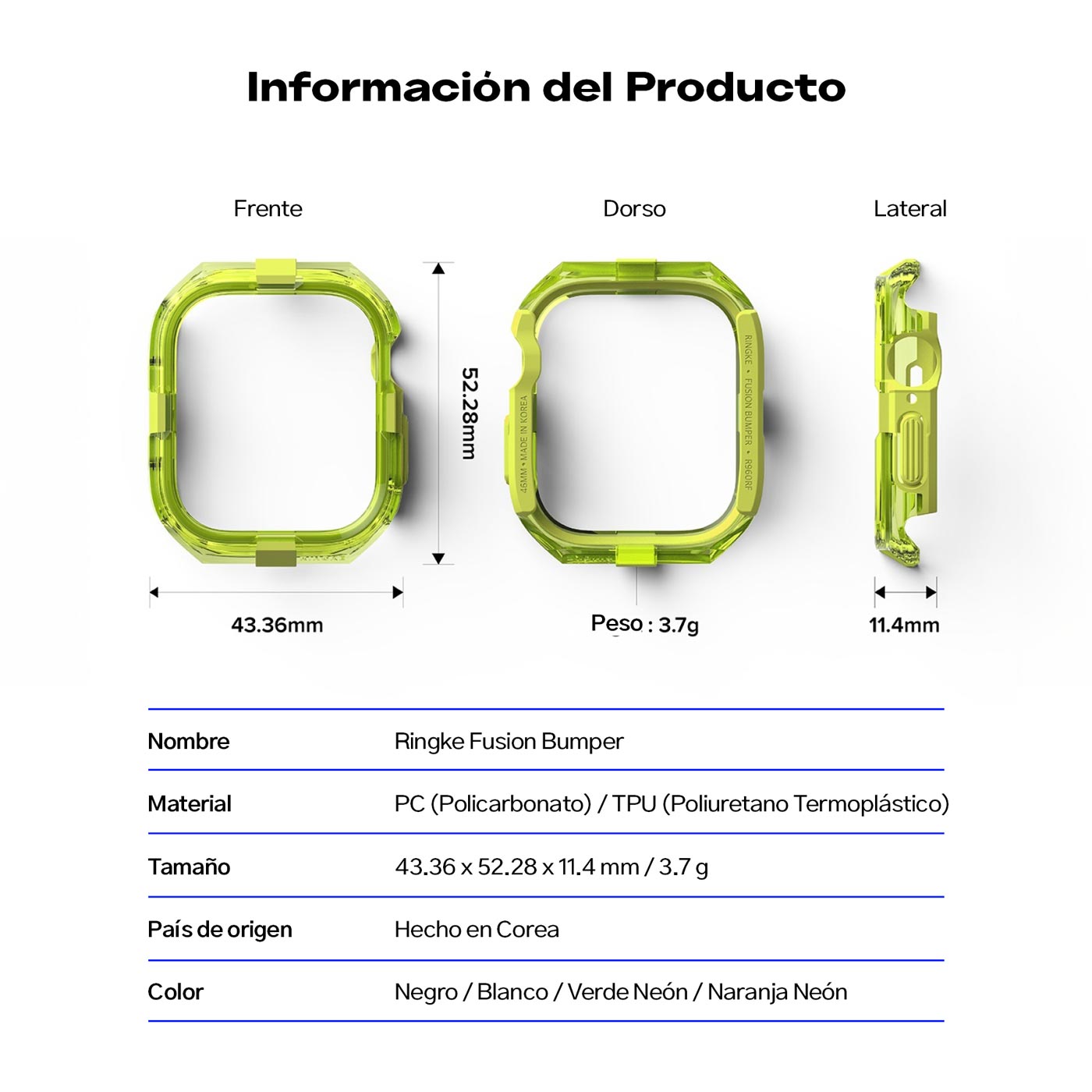 Case Ringke Fusion Bumper Apple Watch 46MM Serie 10