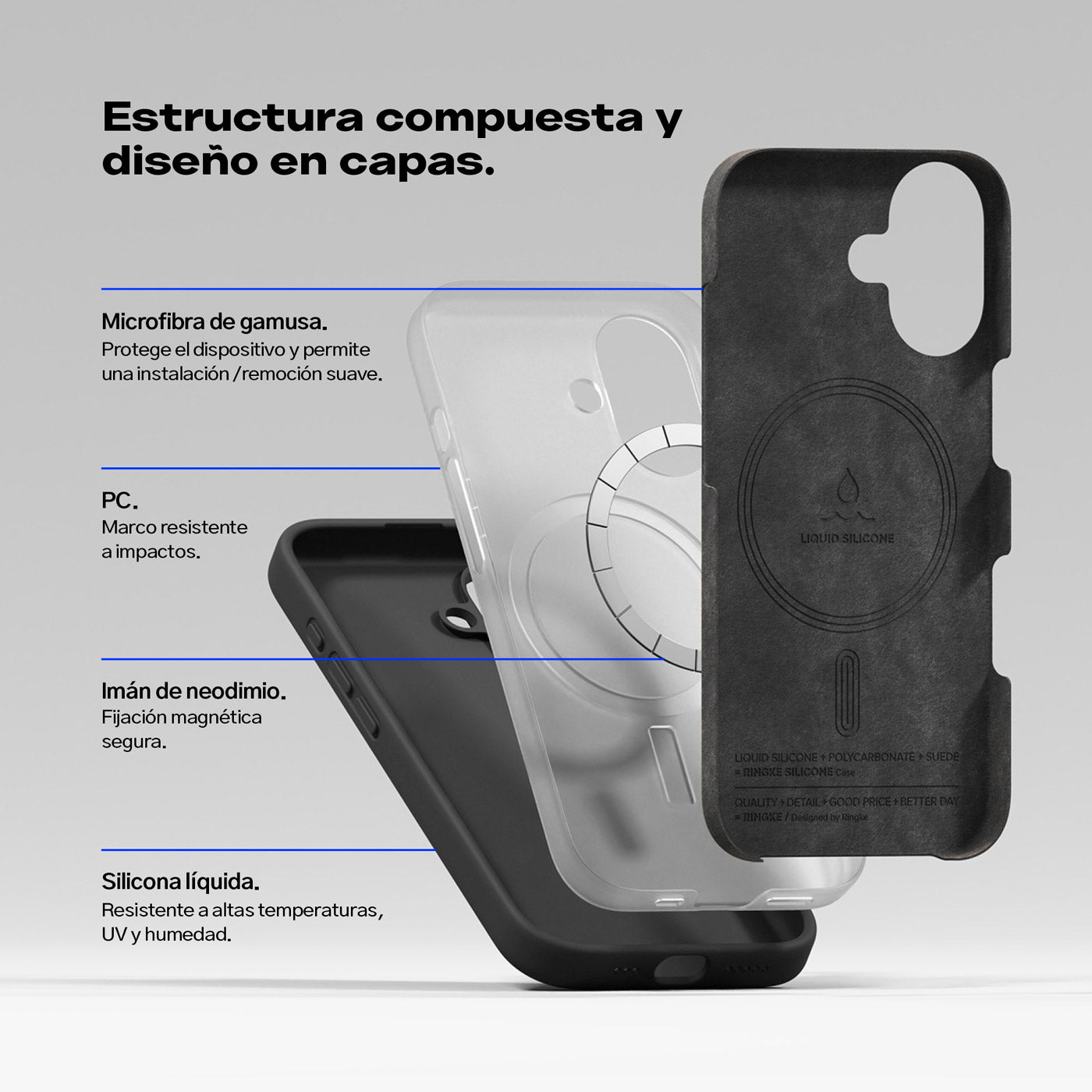 Case Ringke Silicone Magnetic iPhone 17 (MagSafe)