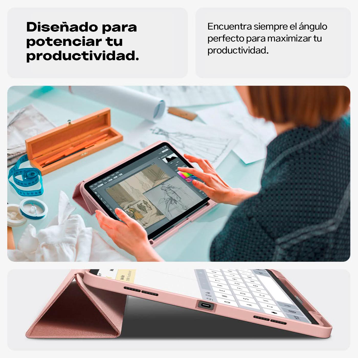 Case Spigen Urban Fit Smart iPad Air 11" M3 (2025) / M2 (2024) / 10.9" (5th y 4th gen)