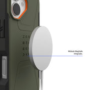 Case UAG Civilian iPhone 17 (MagSafe) - Olive/Orange