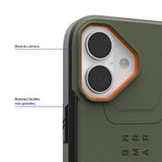 Case UAG Civilian iPhone 17 (MagSafe) - Olive/Orange