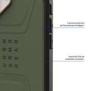 Case UAG Civilian iPhone 17 (MagSafe) - Olive/Orange