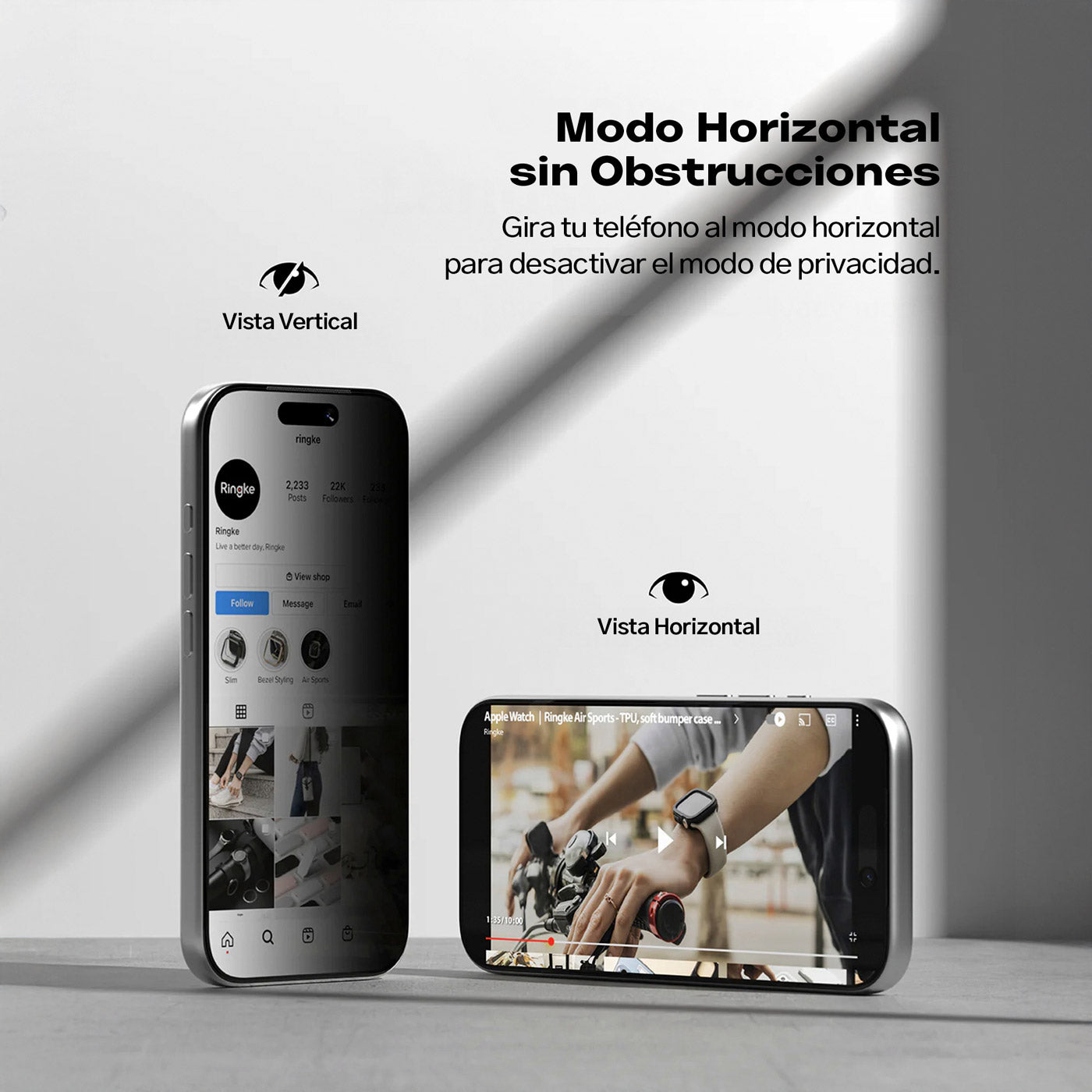 Protector de Pantalla Vidrio Ringke Easy Slide Anti-espía iPhone 17 Pro Max (Instalador) 2 UND