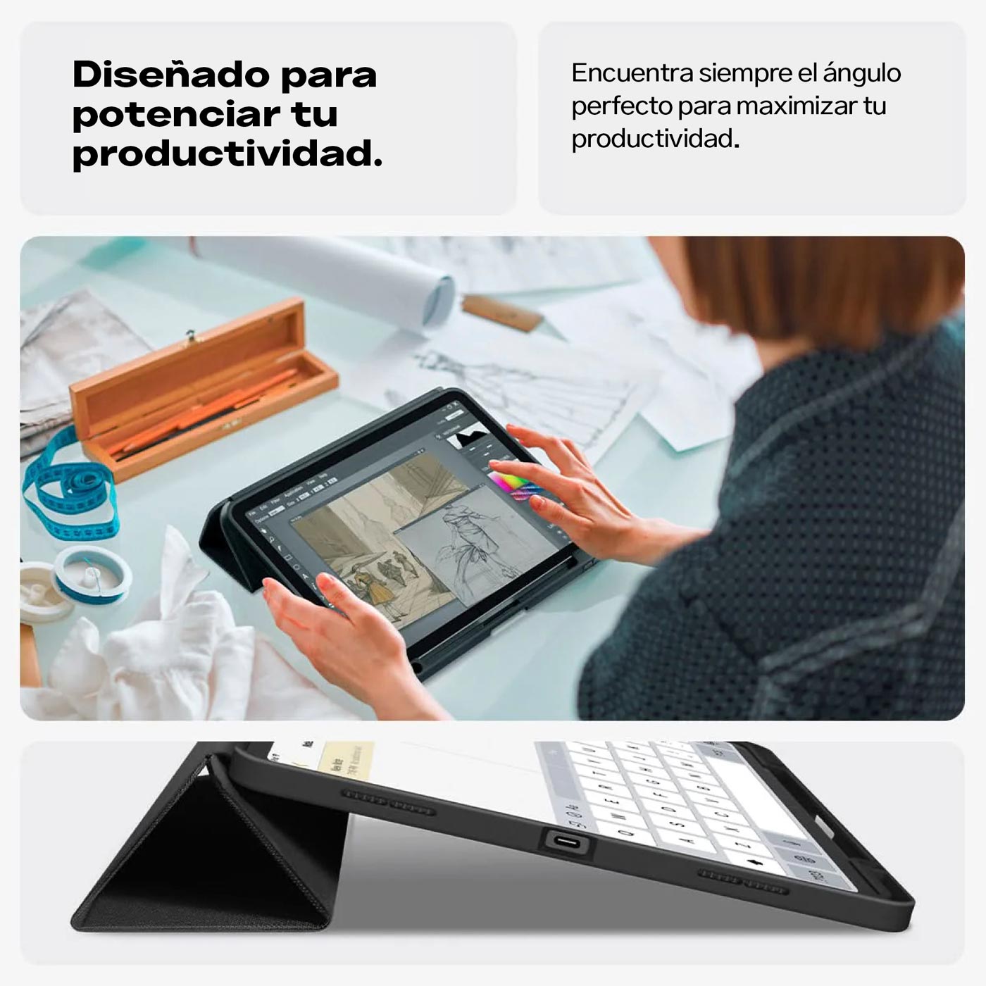 Case Spigen Urban Fit Smart iPad Air 11" M3 (2025) / M2 (2024) / 10.9" (5th y 4th gen)