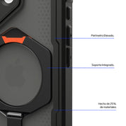 Case UAG Plasma XTE iPhone 17 (MagSafe) - Black / Orange