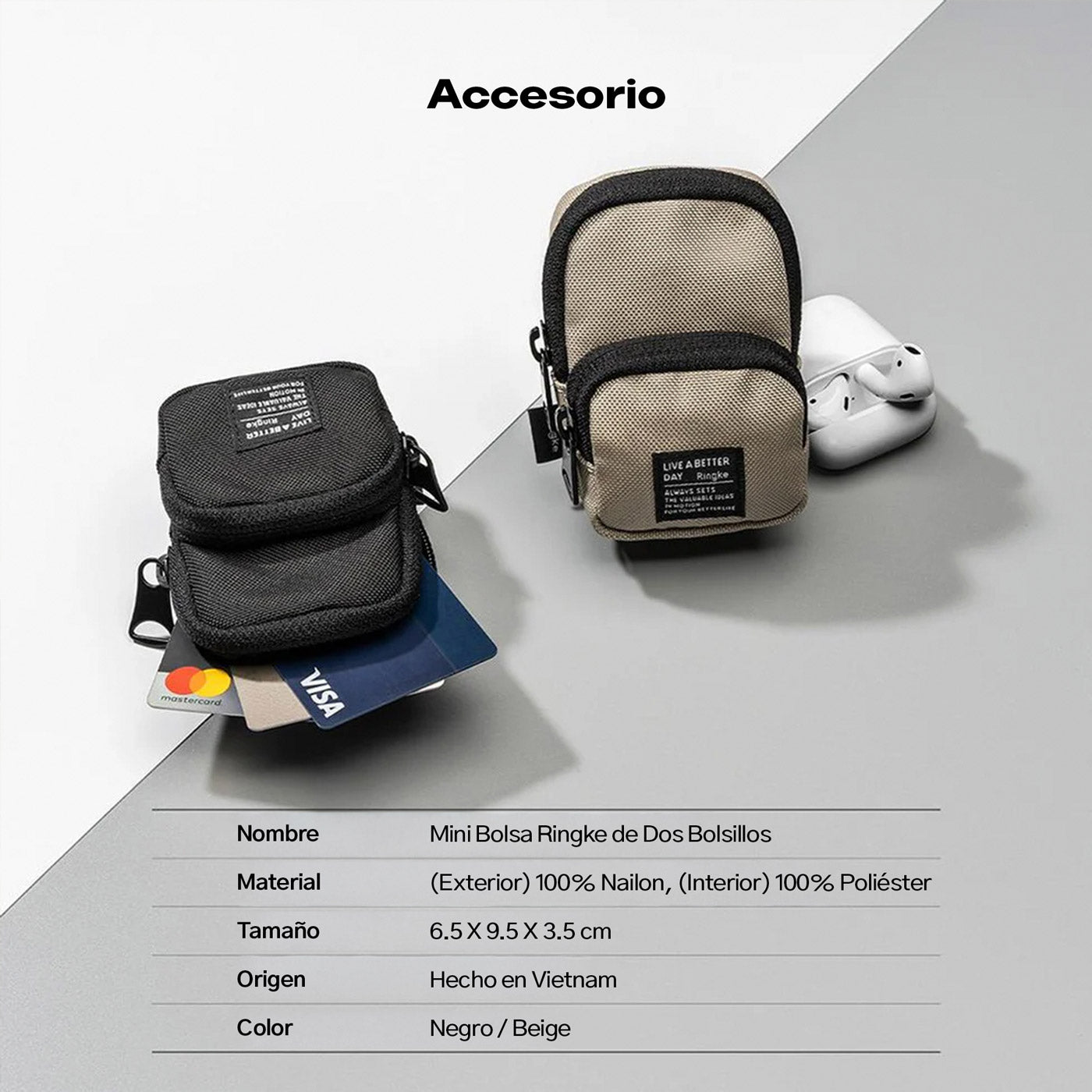 Ringke Mini Pouch Two Pocket (2 bolsillos)