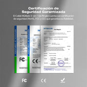 Cargador Ringke Multi Carga Rápida 3-en-1 (1.2 Metros)