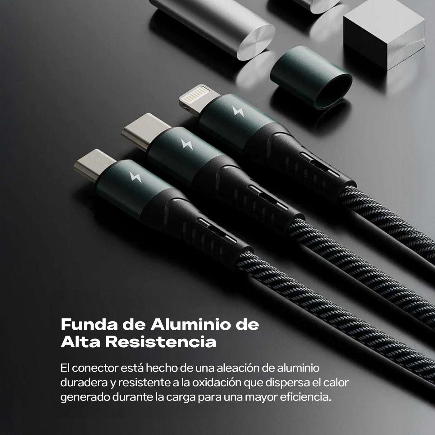 Cargador Ringke Multi Carga Rápida 3-en-1 (1.2 Metros)