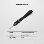 Correa Ringke Hand Strap - Lettering Black 2