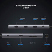 Hub UGREEN 11-en-1 USB-C (CM639 / 45520)