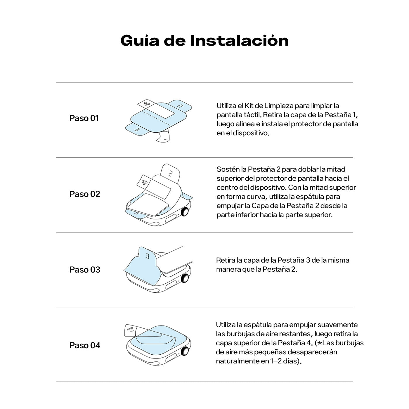 Protector de pantalla Ringke Dual Easy Film Apple Watch 46mm Serie 10 (3 UND)