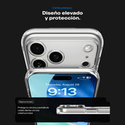 Case Spigen Ultra Hybrid Zero One Mag Fit iPhone 17 Pro Max (MagSafe) - Natural Titanium