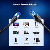 Cable de Red UGREEN UTP Cat8 RJ45 40 Gbps (2 metros) - 80431