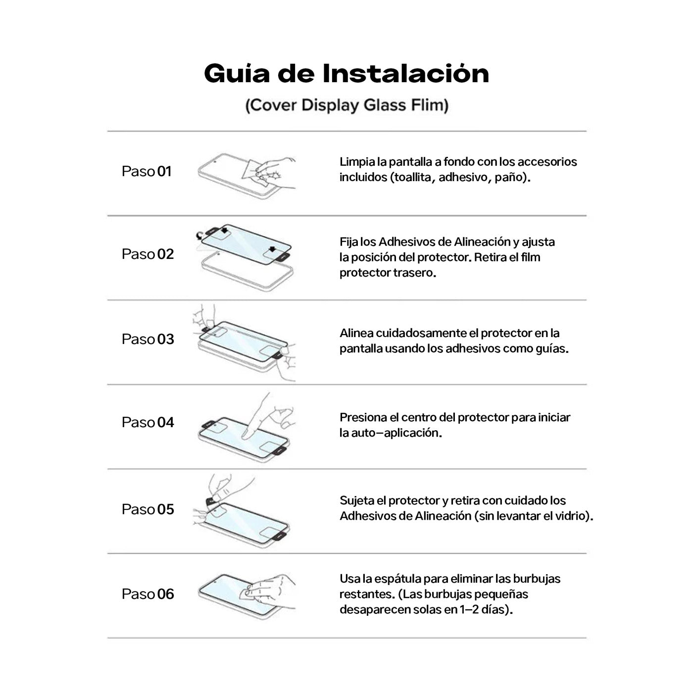Pack Protector de pantalla Ringke 3 en 1 Galaxy Z Fold6