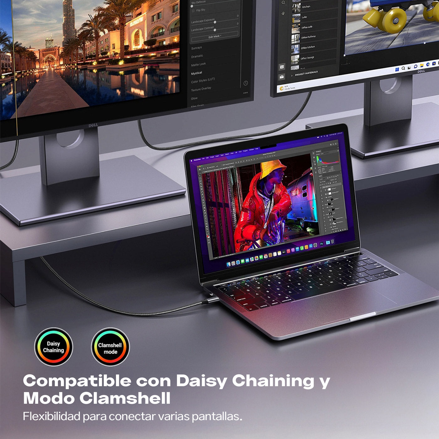 Cable USB-C a DisplayPort 8K UGREEN – 3 m (CM556 / 25839)